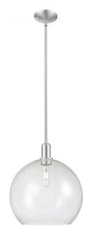 Athens - 1 Light - 14 inch - Brushed Satin Nickel - Stem hung - Mini Pendant (3442|716-1S-SN-G124-14)