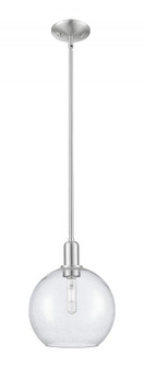 Athens - 1 Light - 10 inch - Brushed Satin Nickel - Stem hung - Mini Pendant (3442|716-1S-SN-G124-10)
