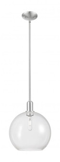 Athens - 1 Light - 12 inch - Brushed Satin Nickel - Stem hung - Mini Pendant (3442|716-1S-SN-G122-12)