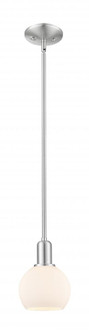 Athens - 1 Light - 6 inch - Brushed Satin Nickel - Stem hung - Mini Pendant (3442|716-1S-SN-G121-6)