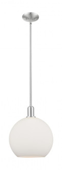 Athens - 1 Light - 12 inch - Brushed Satin Nickel - Stem hung - Mini Pendant (3442|716-1S-SN-G121-12)