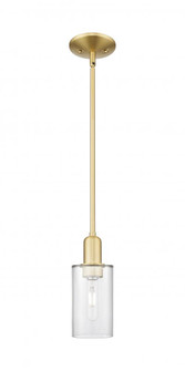 Clymer - 1 Light - 4 inch - Satin Gold - Stem hung - Mini Pendant (3442|716-1S-SG-G802)