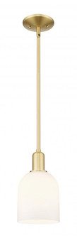 Bella - 1 Light - 6 inch - Satin Gold - Stem hung - Mini Pendant (3442|716-1S-SG-G558-6GWH)