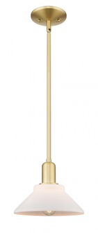 Orwell - 1 Light - 8 inch - Satin Gold - Stem hung - Mini Pendant (3442|716-1S-SG-G131)