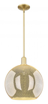 Athens - 1 Light - 14 inch - Satin Gold - Stem hung - Mini Pendant (3442|716-1S-SG-G128-14)