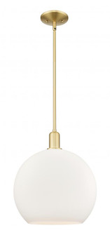 Athens - 1 Light - 14 inch - Satin Gold - Stem hung - Mini Pendant (3442|716-1S-SG-G121-14)