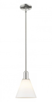 Berkshire Glass - 1 Light - 8 inch - Polished Nickel - Stem hung - Mini Pendant (3442|716-1S-PN-GBC-81)