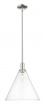 Berkshire Glass - 1 Light - 16 inch - Polished Nickel - Stem hung - Mini Pendant (3442|716-1S-PN-GBC-162)
