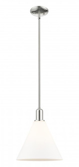 Berkshire Glass - 1 Light - 12 inch - Polished Nickel - Stem hung - Mini Pendant (3442|716-1S-PN-GBC-121)