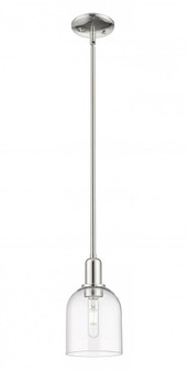 Bella - 1 Light - 6 inch - Polished Nickel - Stem hung - Mini Pendant (3442|716-1S-PN-G558-6CL)