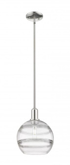 Rochester - 1 Light - 10 inch - Polished Nickel - Stem hung - Mini Pendant (3442|716-1S-PN-G556-10CL)