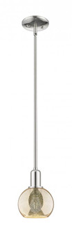 Athens - 1 Light - 6 inch - Polished Nickel - Stem hung - Mini Pendant (3442|716-1S-PN-G128-6)