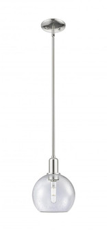 Athens - 1 Light - 8 inch - Polished Nickel - Stem hung - Mini Pendant (3442|716-1S-PN-G124-8)
