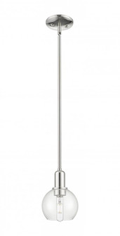 Athens - 1 Light - 6 inch - Polished Nickel - Stem hung - Mini Pendant (3442|716-1S-PN-G122-6)