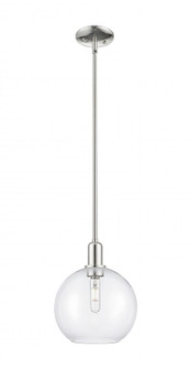 Athens - 1 Light - 10 inch - Polished Nickel - Stem hung - Mini Pendant (3442|716-1S-PN-G122-10)