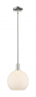 Athens - 1 Light - 10 inch - Polished Nickel - Stem hung - Mini Pendant (3442|716-1S-PN-G121-10)