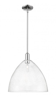 Berkshire Glass - 1 Light - 16 inch - Polished Chrome - Stem hung - Mini Pendant (3442|716-1S-PC-GBC-164)