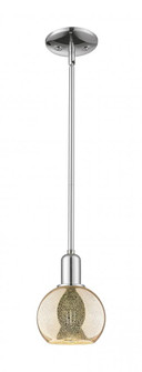 Athens - 1 Light - 6 inch - Polished Chrome - Stem hung - Mini Pendant (3442|716-1S-PC-G128-6)