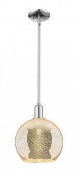 Athens - 1 Light - 10 inch - Polished Chrome - Stem hung - Mini Pendant (3442|716-1S-PC-G128-10)