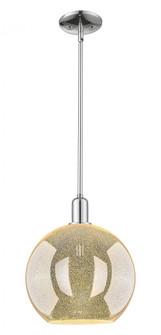 Athens - 1 Light - 12 inch - Polished Chrome - Stem hung - Mini Pendant (3442|716-1S-PC-G128-12)