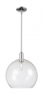 Athens - 1 Light - 14 inch - Polished Chrome - Stem hung - Mini Pendant (3442|716-1S-PC-G124-14)