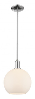 Athens - 1 Light - 10 inch - Polished Chrome - Stem hung - Mini Pendant (3442|716-1S-PC-G121-10)