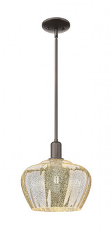 Fenton - 1 Light - 11 inch - Oil Rubbed Bronze - Stem hung - Mini Pendant (3442|716-1S-OB-G96-L)