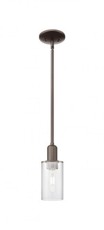 Clymer - 1 Light - 4 inch - Oil Rubbed Bronze - Stem hung - Mini Pendant (3442|716-1S-OB-G802)