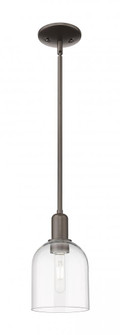 Bella - 1 Light - 6 inch - Oil Rubbed Bronze - Stem hung - Mini Pendant (3442|716-1S-OB-G558-6CL)
