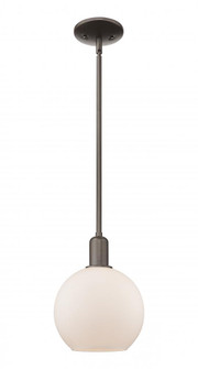 Athens - 1 Light - 8 inch - Oil Rubbed Bronze - Stem hung - Mini Pendant (3442|716-1S-OB-G121-8)