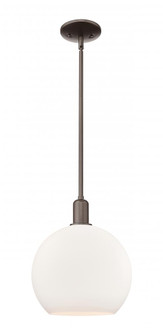 Athens - 1 Light - 14 inch - Oil Rubbed Bronze - Stem hung - Mini Pendant (3442|716-1S-OB-G121-14)