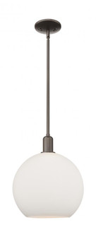 Athens - 1 Light - 12 inch - Oil Rubbed Bronze - Stem hung - Mini Pendant (3442|716-1S-OB-G121-12)