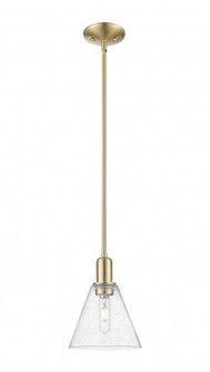 Berkshire Glass - 1 Light - 8 inch - Champagne Bronze - Stem hung - Mini Pendant (3442|716-1S-CB-GBC-84)