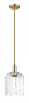 Bridal Veil - 1 Light - 8 inch - Champagne Bronze - Stem hung - Mini Pendant (3442|716-1S-CB-G559-8SDY)