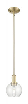 Athens - 1 Light - 6 inch - Champagne Bronze - Stem hung - Mini Pendant (3442|716-1S-CB-G124-6)