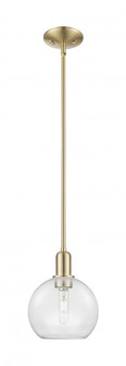 Athens - 1 Light - 8 inch - Champagne Bronze - Stem hung - Mini Pendant (3442|716-1S-CB-G122-8)