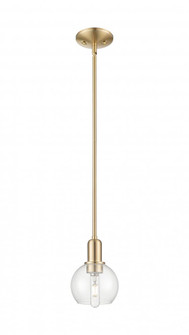 Athens - 1 Light - 6 inch - Champagne Bronze - Stem hung - Mini Pendant (3442|716-1S-CB-G122-6)
