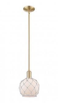 Farmhouse Rope - 1 Light - 8 inch - Champagne Bronze - Stem hung - Mini Pendant (3442|716-1S-CB-G121-8RW)