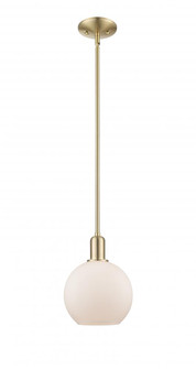 Athens - 1 Light - 8 inch - Champagne Bronze - Stem hung - Mini Pendant (3442|716-1S-CB-G121-8)