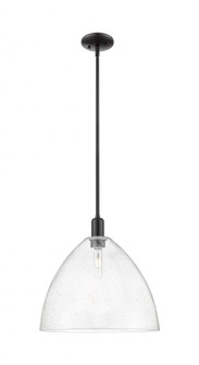 Bristol - 1 Light - 16 inch - Matte Black - Stem hung - Mini Pendant (3442|716-1S-BK-GBD-164)