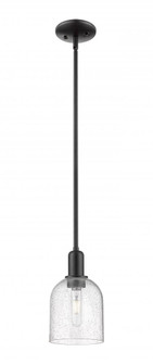 Bella - 1 Light - 6 inch - Matte Black - Stem hung - Mini Pendant (3442|716-1S-BK-G558-6SDY)
