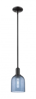 Bella - 1 Light - 6 inch - Matte Black - Stem hung - Mini Pendant (3442|716-1S-BK-G558-6BL)
