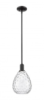 Waverly - 1 Light - 8 inch - Matte Black - Stem hung - Mini Pendant (3442|716-1S-BK-G372)