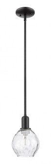 Waverly - 1 Light - 6 inch - Matte Black - Stem hung - Mini Pendant (3442|716-1S-BK-G362)