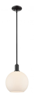 Athens - 1 Light - 10 inch - Matte Black - Stem hung - Mini Pendant (3442|716-1S-BK-G121-10)
