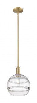 Rochester - 1 Light - 10 inch - Brushed Brass - Stem hung - Mini Pendant (3442|716-1S-BB-G556-10CL)
