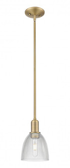 Castile - 1 Light - 6 inch - Brushed Brass - Stem hung - Mini Pendant (3442|716-1S-BB-G382)