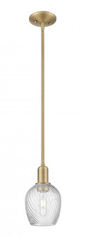 Salina - 1 Light - 6 inch - Brushed Brass - Stem hung - Mini Pendant (3442|716-1S-BB-G292)