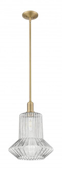 Springwater - 1 Light - 12 inch - Brushed Brass - Stem hung - Mini Pendant (3442|716-1S-BB-G212)