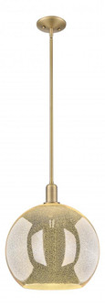 Athens - 1 Light - 14 inch - Brushed Brass - Stem hung - Mini Pendant (3442|716-1S-BB-G128-14)